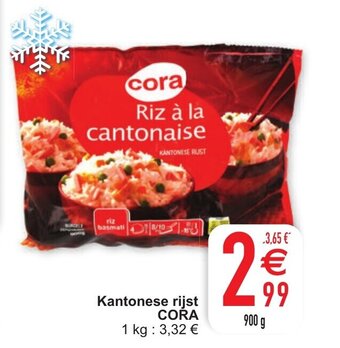 Cora Kantonese rijst aanbieding