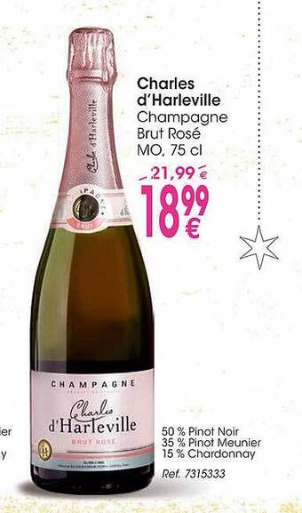Cora Charles d'harleville champagne aanbieding