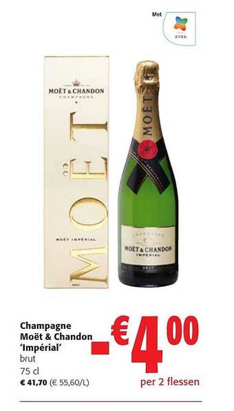 Colruyt Champagne moet & chandon 'impérial' aanbieding