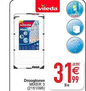 Cora Droogtoren mixer 3 aanbieding
