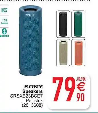 Cora Sony speakers aanbieding
