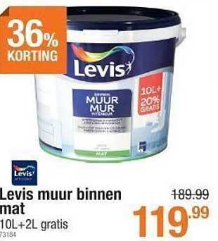 Cevo Levis muur binnen mat aanbieding