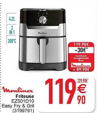 Cora Moulinex friteuse aanbieding