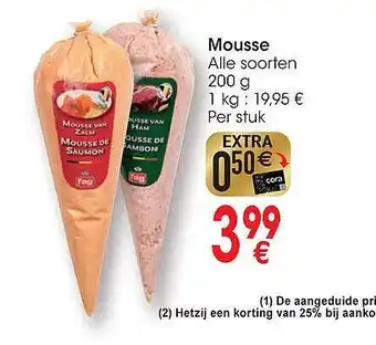 Cora Mousse aanbieding