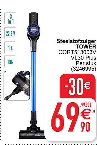 Cora Steelstofzuiger tower aanbieding