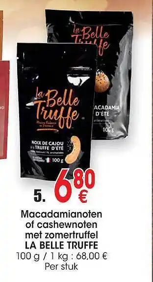 Cora Macadamianoten of cashewnoten met zomertruffel la belle truffe aanbieding