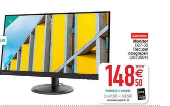 Cora Lenovo monitor aanbieding