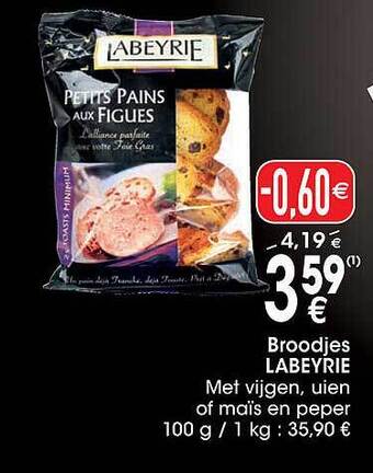 Cora Broodjes labeyrie aanbieding