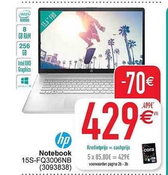 Cora Hp notebook aanbieding