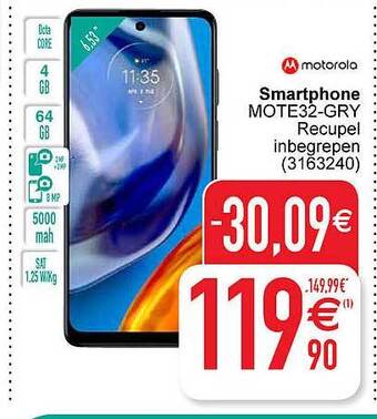 Cora Motorola smartphone aanbieding