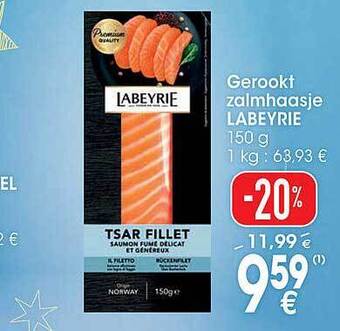 Cora Gerookte zalm labeyrie aanbieding