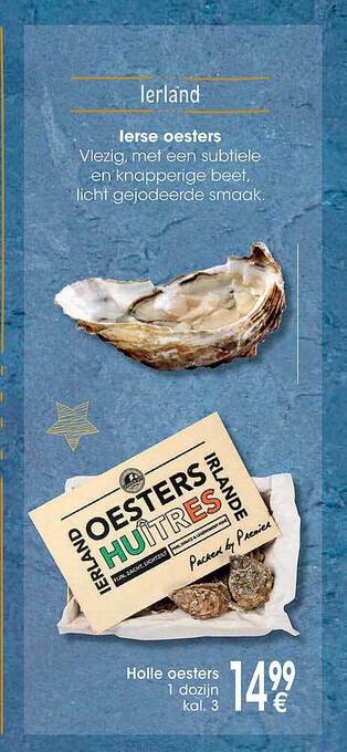 Cora Holle oesters aanbieding