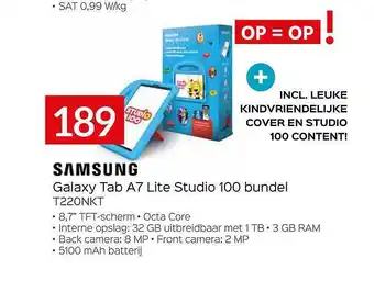 Selexion Samsung galaxy tab a7 lite studio 100 bundel aanbieding