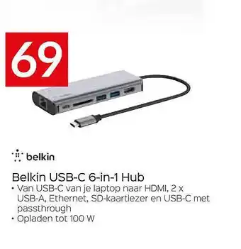 Belkin usbc 6in1 hub