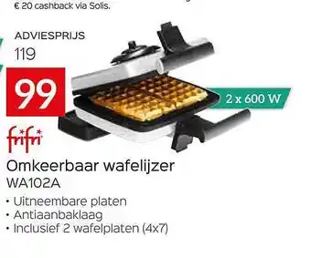 Frifri omkeerbaar wafelijzer