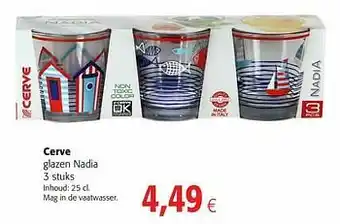 Cerve glazen nadia