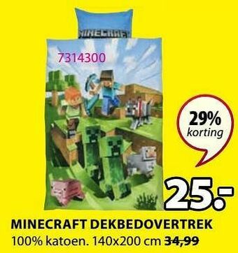 Minecraft dekbedovertrek