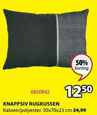 Jysk Knappsiv rugkussen aanbieding