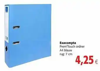 Colruyt Exacompta prem`touch ordner a4 blauw aanbieding
