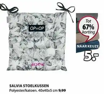 Jysk Salvia stoelkussen aanbieding