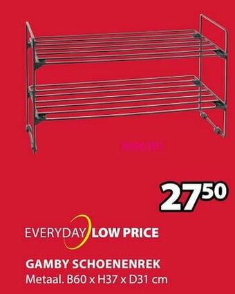 Jysk Gamby schoenenrek aanbieding