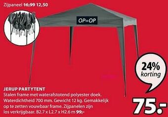 Jysk Jerup partytent aanbieding