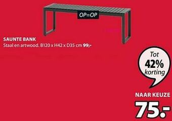 Jysk Saunte bank aanbieding