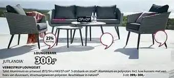 Vebbestrup loungebank 3-zit