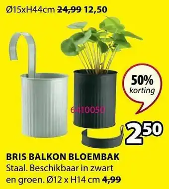 Jysk Bris balkon bloembak aanbieding