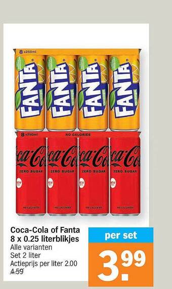 Albert Heijn Cocacola of fanta aanbieding