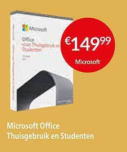 Selexion Microsoft office thuisgebruik en studenten aanbieding