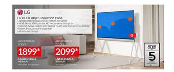 Lg oled objet collection posé