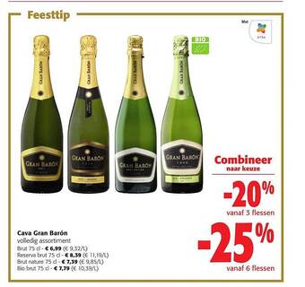 Colruyt Cava gran baron aanbieding