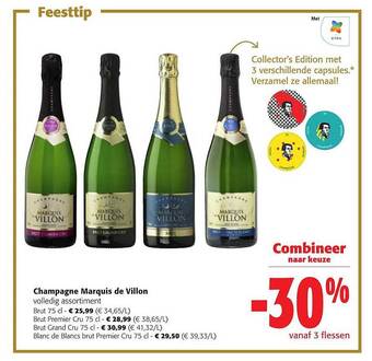 Colruyt Champagne marquis de villon aanbieding