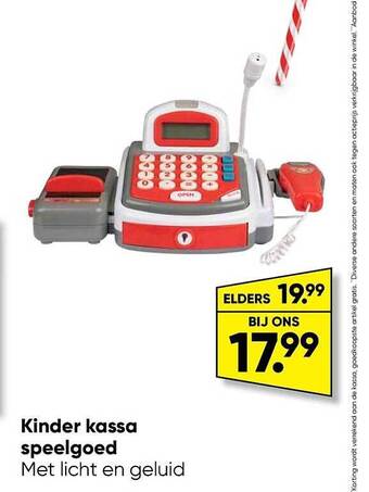 Big Bazar Kinder kassa speelgoed aanbieding