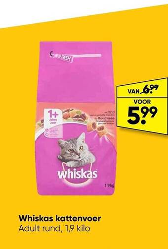 Big Bazar Whiskas kattenvoer aanbieding