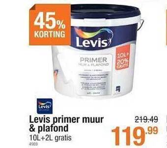 Cevo Levis primer muur & plafond aanbieding