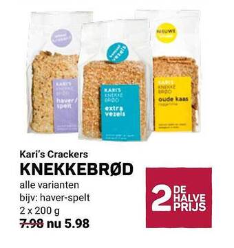 Ekoplaza Kari's crackers knekkebrod aanbieding
