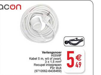 Cora Verlengsnoer aanbieding