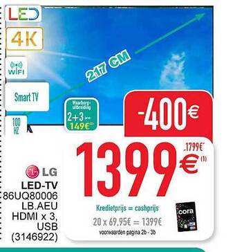 Cora Lg ledtv aanbieding