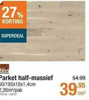 Parket halfmassief