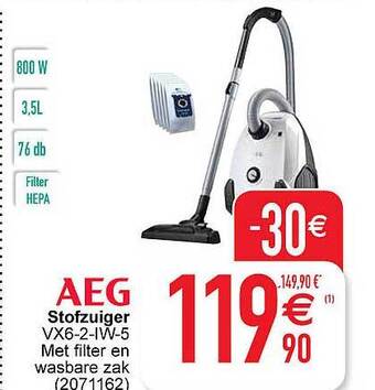 Cora Aeg stofzuiger aanbieding