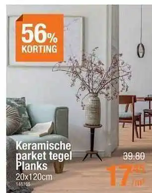 Cevo Keramische parket tegel planks aanbieding