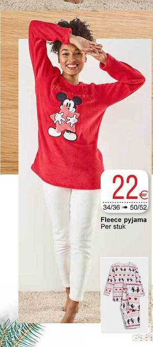 Cora Fleece pyjama aanbieding