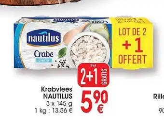 Krabvlees nautilus