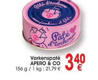 Cora Varkenspaté apero & co aanbieding