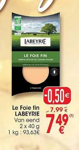 Cora Le foie fin labeyrie aanbieding