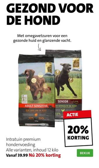 Intratuin Intratuin premium hondenvoeding aanbieding