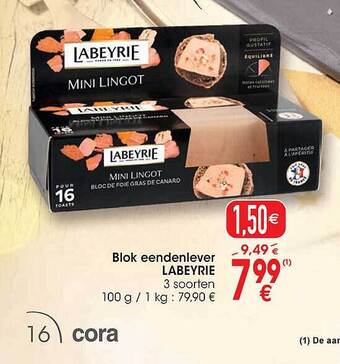Blok eendenlever labeyrie