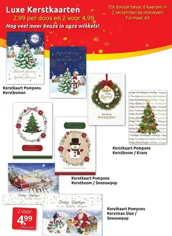 Boekenvoordeel Luxe kerstkaarten aanbieding